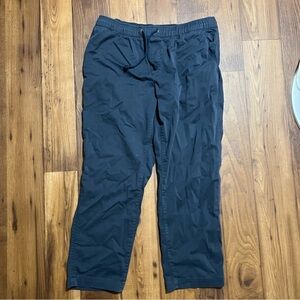 LL Bean Comfort Stretch Dock Pants Joggers Straight Leg Navy Blue Men's Large